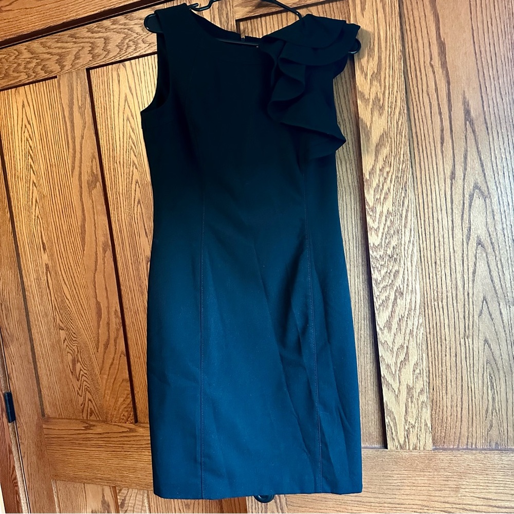 Calvin Klein Ruffle Shoulder Dress